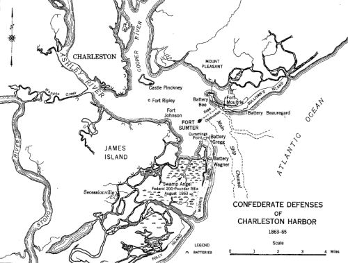 Confederate Defenses of Charleston Harbor from 1863-1865